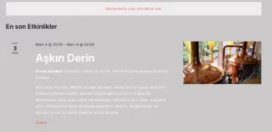 digital guide upcoming events restaurant
