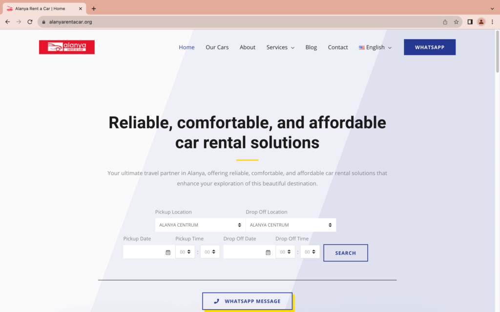 alanya rent a car portfolio